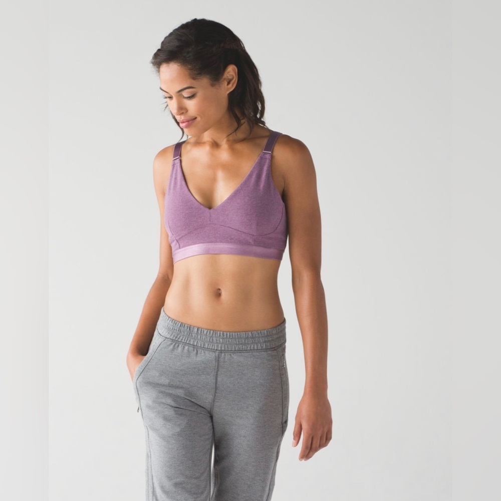 Lululemon Soulful Heathered Dusty Mauve Bra